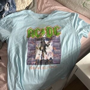 blue ac/dc shirt